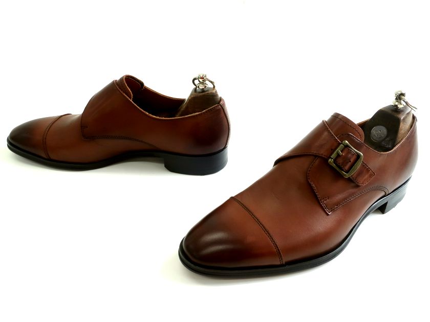 madras マドラス 日本製 本革 GORE-TEX SURROUND ゴアテックス ストレートチップ シングルモンクベルト レザー ビジネスシューズ 革靴 M702S ライトブラウン 24EEE▲032▼30403k03