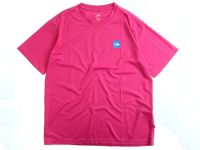 THE NORTH FACE ノースフェイス REGULAR FIT ロゴプリント メッシュストレッチ クルーネック Tシャツ ..