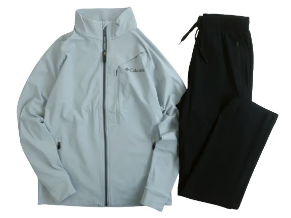 コロンビア Columbia Sportswear コロンビア creora ナイロン ストレッチ ジップアップ ジャケット パンツ セットアップ ジャージ アウトドアウェア C11YMC011 グレー 80(XXS)-01 85(XS)-02 90(S)-03 ▲048▼30509k02