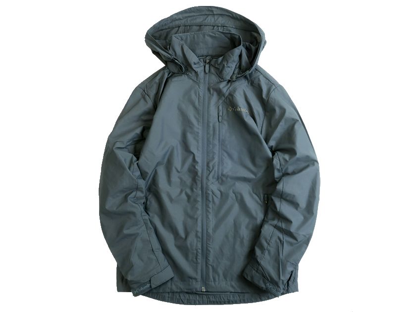 Columbia Sportswear コロンビア OMNI-WIND ナイロン フード付 ジップアップジャケット ブルゾン アウトドアウェア C11YMC009 グレー 90(S)-01 100(L)-02▲031▼30515k02