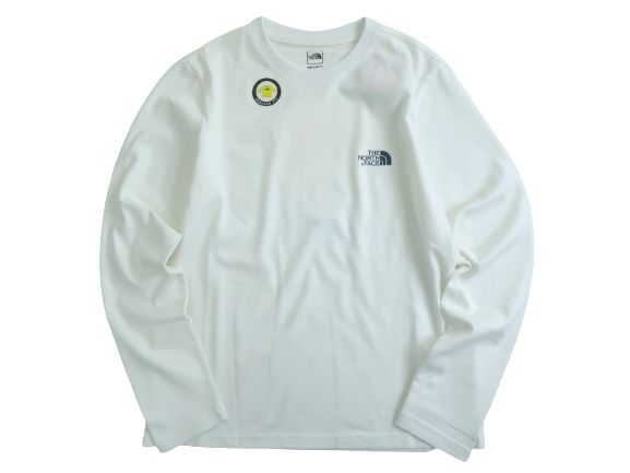 THE NORTH FACE ザ ノースフェイス REGULAR FIT HUR YOUNG MAN LIMITED EDITION イラストプリント クルーネック ロングスリーブ Tシャツ NFK58893 ホワイト 85(XS)▲022▼30516k03