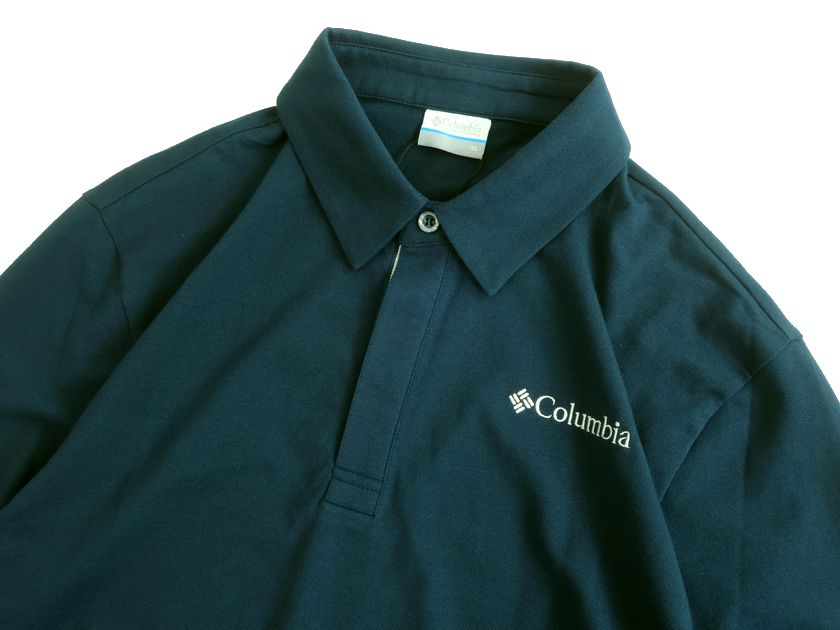 Columbia Sportswear コロンビア コットン混 ストレッチ 長袖 ポロシャツ アウトド...