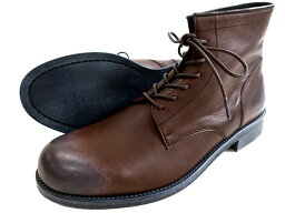 PADRONE パドローネ 日本製 ROMANO HIGH STANDARD LINELACE UP BOOTS 本革 牛革 ハイスタンダード ラインレースアップ レザー ブーツ 革靴 PU8586-1107-17A 定価4.1万 ダークブラウン 42▲050▼30601k01