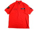 AVIREX アヴィレックス NAVAL PATCH POLO SHIRT ネイバルパッチ ステンシルプリント コットン混 半袖 ポロシャツ 2136003 定価1万 レッド M-01 L-02 XL-03 2XL-04▲029▼30621k03