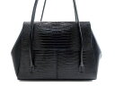 MODERN WEAVING モダンウィービング USA製 HAMMOCK LADY BAG 本革 リザード型押しレザー ハンドバッグ ショルダーバッグ MW192L 定8.8万 Black▲080▼30628k07