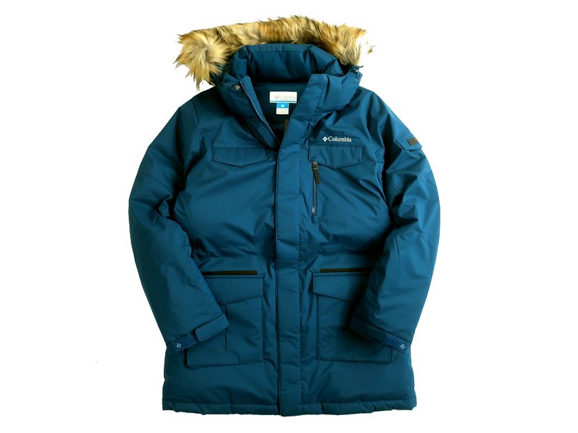 Columbia Sportswear コロンビア フード ファー付 ジップアップ ダウンジャケット レディース CW4YLG006 ブルーグリーン 90(S)-01 100(L)-02 105(XL)-03 115(XXXL)-04 120(XXXXL)-05▲031▼30719k14