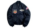 AVIREX アヴィレックス UTILITY MA-1 THUNDERBIRDS 9th AIR FORCE THERMO LITE ワッペン 刺繍 ジップアップ ライト フライトジャケット..