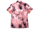 OAKLEY オークリー PERFORMANCE FIT SKULL BLURRED MOCK SHIRT グラフィックモックシャツ ゴルフ FOA404227 定価1.1万 ピンクプリント M-01 L-02 XL-03▲027▼31219k01