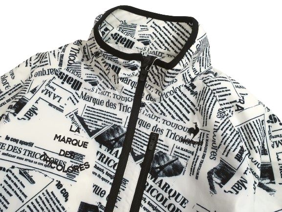 le coq sportif ルコック スポルティフ ALL ON WEATHER 総柄 撥水 ストレッチ ジッ...