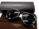 Oliver Peoples BRUNELLO CUCINELLI オリバーピープルズ ブルネロクチネリ イタリア製 Disoriano Polarize ティアドロップシェイプ メタルフレーム ホーン使用 サングラス 眼鏡 メガネ アイウェア 定価7.2万 1301S シルバー 58□ 14 145▲150▼40710k08(4)