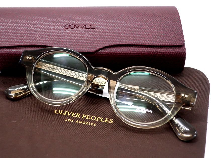OLIVER PEOPLES オリバーピープルズ イタリア制 Londell 1647 ローデル メタル ラウンドシェイプ サングラス メガネ 眼鏡 アイウェア OV5466U 定価4.4萬 クリアブラウン 44□21 145▲150▼40816k06_g