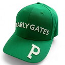 【中古】【新古品・未使用品】PEARLY GATES パーリーゲイツ PG ロゴ刺繡 ワッペン リサイクルツイル キャップ 帽子 ゴルフ 053-...