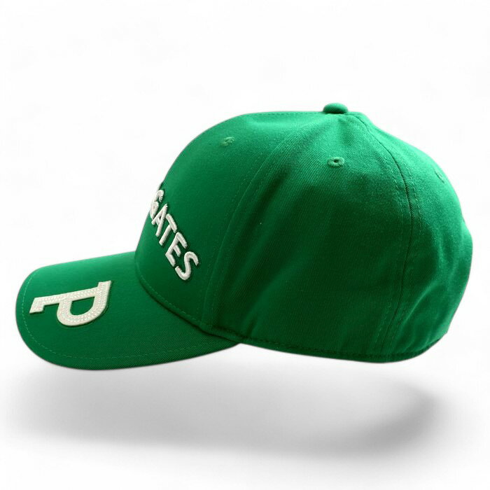 【中古】【新古品・未使用品】PEARLY GATES パーリーゲイツ PG ロゴ刺繡 ワッペン リサイクルツイル キャップ 帽子 ゴルフ 053-3187201 グリーン FR▲016▼41219k06