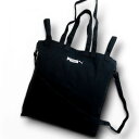【中古】【新古品・未使用品】PUMA プーマ コットンキャンバス 3WAY トートバッグ ハンドバッグ ショルダーバッグ 078680 ブラック▲010▼50127k02(4)