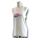 【中古】【美品】NIKE ナイキ スウッシュロゴ フューチュラ プレップ タンク ウィメンズ CQ0958 ホワイト L▲000▼50508k10