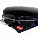 【中古】【新古品・未使用品】Ray Ban レイバン ブロー型 スクエア コンビネーションフレーム 眼鏡 メガネ サングラス RB6433 ブルー 53□19 145▲053▼50606k08