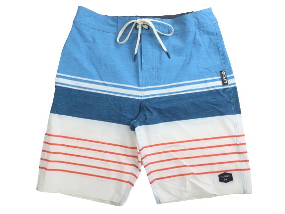 roial ロイアル ACTIVE BORDER BOARDSHORT アクティブ ボーダー ストレッチ ボードショーツ サーフパンツ 水着 BS106 サックス 28▲007▼20524k01