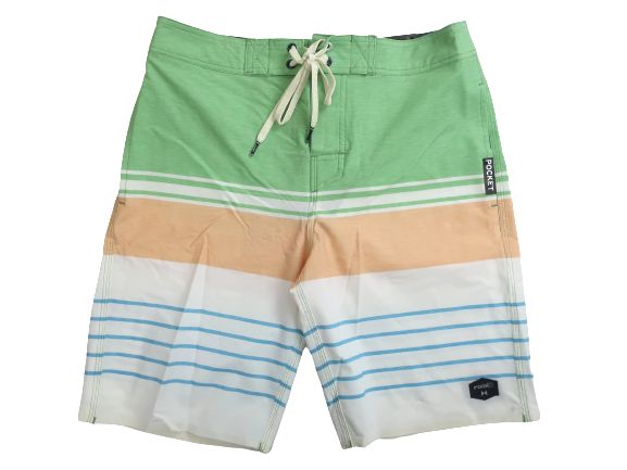 roial ロイアル ACTIVE BORDER BOARDSHORT アクティブ ボーダー ストレッチ ボードショーツ サーフパンツ 水着 BS106 グリーン 28 30 3..