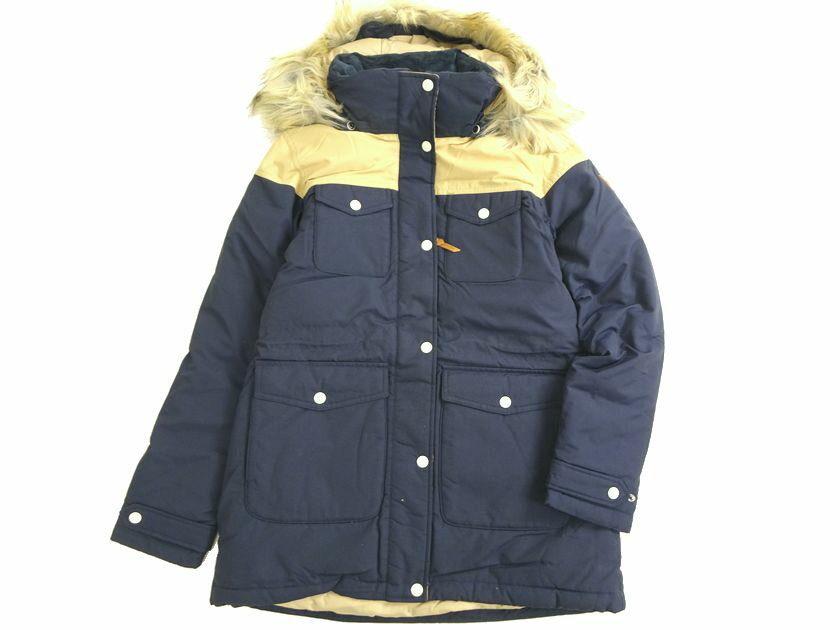 THE NORTH FACE ノースフェイス W'S PRESTON DOWN JACKET PREMIUM GOOSE DOWN supplex Teflon コットン ナイロン混 ツイード ファー フード付 ダウンジャケット レディース NYJ1DF89 定4.9万 ネイビー 85(M)▲043▼20608k24