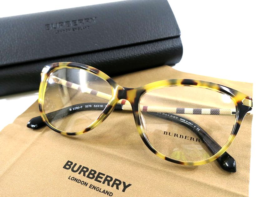 BURBERRY バーバリー イタリア製 B2280 バーバリーチェック フルリム サングラス メガネ アイウェア B2280-F 3278▲072▼30619t01