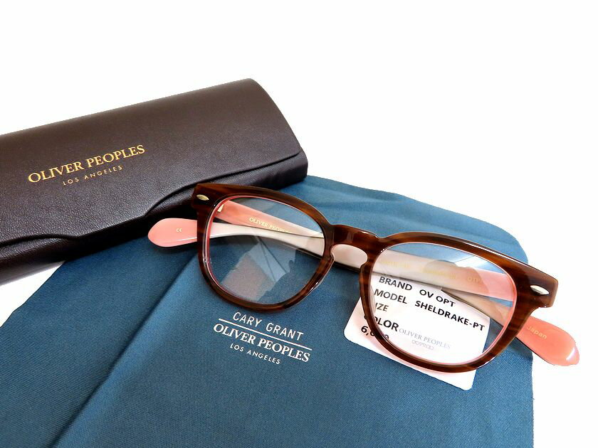 オリバーピープルズ メガネ メンズ OLIVER PEOPLES LOS ANGELES オリバーピープルズ 日本製 Archive OV サングラス メガネ 眼鏡 Sheldake-pt ブラウン×ピンク 44▲054▼30626t04