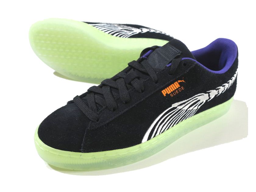 【中古】【新古品・未使用品】PUMA プーマ スウェード 半透明ラバーアウトソール ヴィンテージ チームス レースアップ ローカット ブレイズ トーナル スニーカー シューズ 靴 定価1.2万 386596-01 ブラック 26▲030▼30630t07