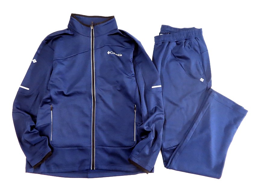 コロンビア Columbia Sportswear コロンビア スポーツウェア 新品 ベーシックデザイン ジャケット パンツ トラックスーツ セットアップ トレーニングウェア アウトドアウェア YMG301-801 ネイビー 110(XXL)▲031▼30725t01