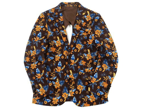LOVELESS ラブレス ボタニカル 総柄 ストレッチ 2B テーラード ジャケット ブレザー 61D29-365-56 定5万 ブラウン S ▲030▼30501h04 LOVELESS ラブレス ボタニカル 総柄 ストレッチ 2B テーラード ジャケット ブレザー 61D29-365-56 定5万 ブラウン S ▲030▼30501h04