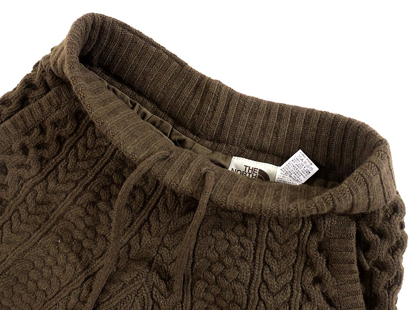 【中古】【新古品・未使用品】THE NORTH FACE ノースフェイス W'S MAYFLE SWEATER SHORTS ケーブルニット ニット ショーツ ショートパンツ レディース NYS6KF80 ブラウン 65(S)▲047▼30427h05