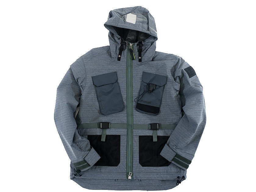 HELLY HANSEN ヘリーハンセン SEAWAY 2L JACKET 防水透湿 高耐久リップストップナイロン×裏メッシュ 2レイヤージャケット ブルゾン 53139 定価7.9万 グレー M▲147▼30428h11