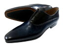 MAGNANNI マグナーニ マッケイ製法 チゼルトゥ 手染め 内羽根 本革 レザー ビジネスシューズ 革靴 21985 ネイビー系 41▲300▼30519h...