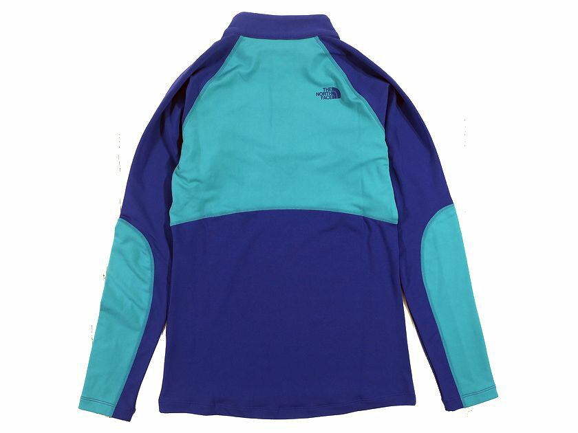THE NORTH FACE ノースフェイス W'S WARMGEARB L/S ZIP TEE COOLMAX 切替 ハーフジップ プルオーバーシャツ アウトドア レディース NFT7LD94 パープル 80(S)▲043▼30927h13