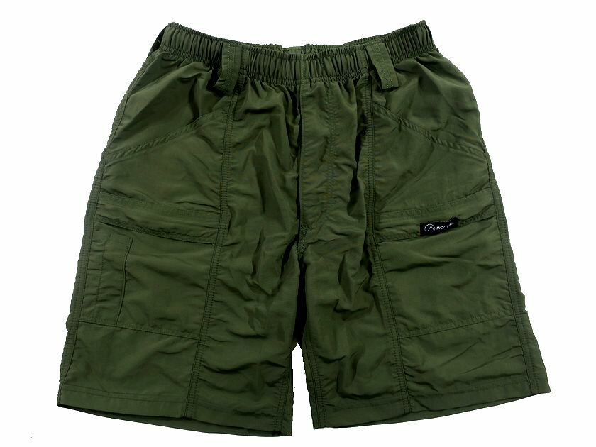 MOCEAN モーシャン MADE IN USA BARRIER SHORTS ナイロン バリアー ショーツ ハーフパンツ ショートパンツ 21699 オリーブ L-01 XL-02▲023▼30907h12