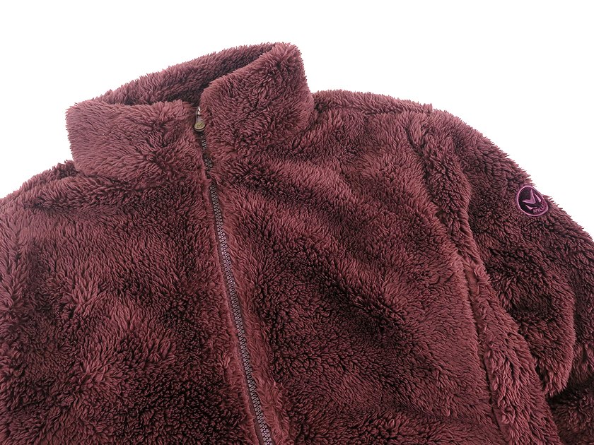 MILLET ミレー アリジャケット ボア フリース ジャケット ブルゾン ワンポイント ロゴ 刺繍 MVQFJ-80381 ワインレッド 90-01 95-02 100-03 105-04 レディース ▲031▼30616h01