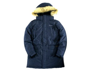 Columbia Sportswear コロンビア DUCK DOWN フィット感×保温性 ダックダウン ダウンジャケット フード ファー付き レディース CY4YLG808 ネイビー 90(S)-01 95(M)-02 100(L)-03 105(XL)-04▲031▼30704h05