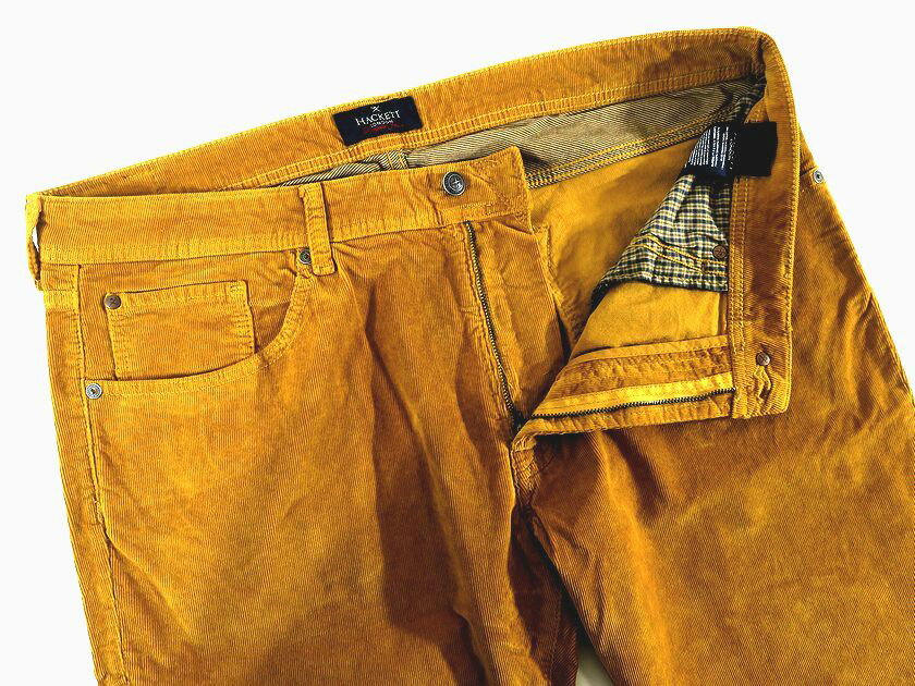 HACKETT LONDON ハケット ロンドン ASHBY CHINO K 細畝 コットン ストレッチ コーデュロイパンツ HM211565 定2.3万 ライトブラウン系 40R▲006▼30705h04