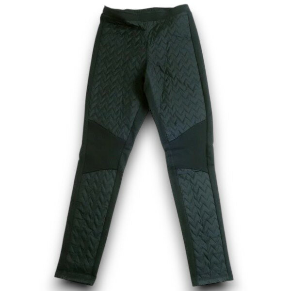 【中古】【新古品・未使用品】THE NORTH FACE ノースフェイス W'S HURON LEGGINGS aerocool 中綿入 裏地フリース キルティング ストレッチ レギンスパンツ NYF6KG91 ブラック 65(S)▲043▼30224k13