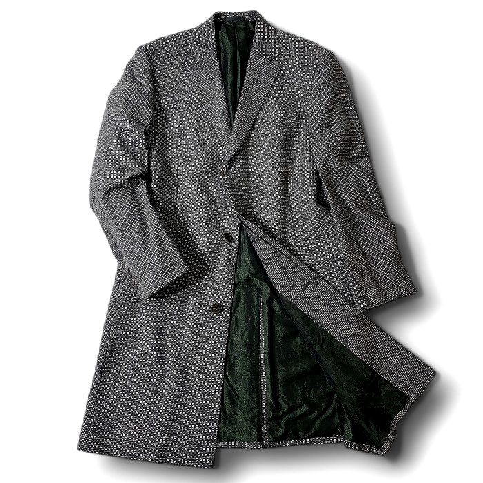 WORLD'S BESPOKE ワールズ ビスポーク 大賀 日本製 イタリア製生地使用 Bottoli シルクウール混 ツイー..