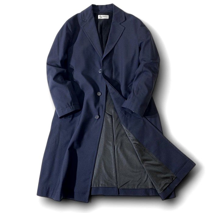 Timothy Everest ティモシーエベレスト 日本製 太陽光吸収型保湿 SOLARSENSOR 無地 ストレッチ チェスターコート ロングコート ビジネ...