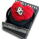 【中古】【新古品・未使用品】PEARLY GATES パーリーゲイツ ゴルフ 日本製 毛糸 ハート ロゴプレート ヘアゴム マーカー 2点セット レディース 0...