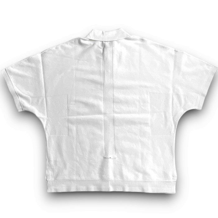 【中古】【新古品・未使用品】PGG by PEARLY GATES ピージージー パーリーゲイツ ゴルフ 吸汗速乾 ローカルポリ 無地 ストレッチ ドルマンスリーブ 半袖 ポロシャツ ニットポロ ゴルフウェア 262-2275605 定価2.4万 ホワイト M-01 L-02 ▲027▼50925w07