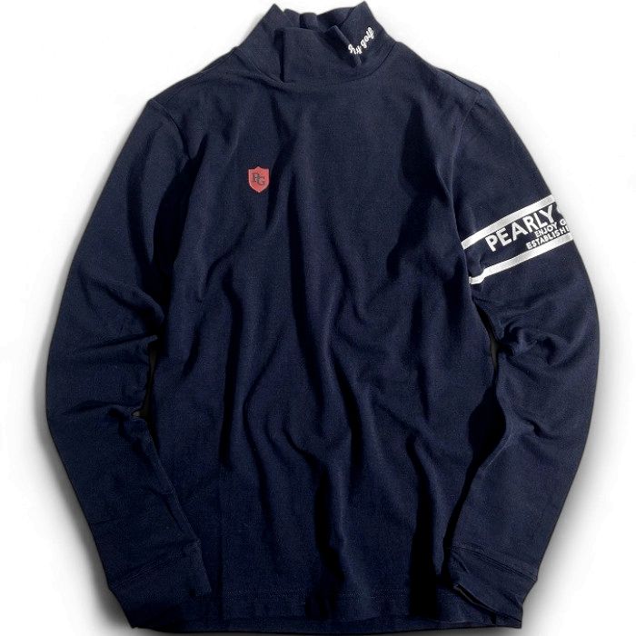 【中古】【新古品・未使用品】PEARLY GATES パーリーゲイツ ゴルフ 日本製 コットン混 ベア天竺 ワンポ..