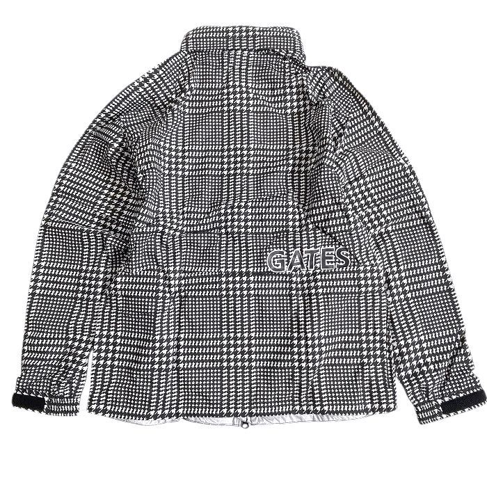 【中古】【新古品・未使用品】PEARLY GATES パーリーゲイツ ゴルフ 撥水×防風 Nyドビー 千鳥 ストレッチ フーディジャケット ブルゾン パンツ セットアップ レインウェア ゴルフウェア 053-2988303 053-2989303 定価7.2万 ブラック ホワイト 4-01 5-02 6-03 ▲080▼11571158