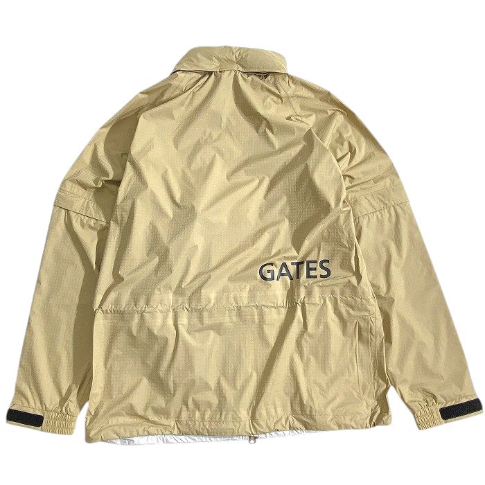 【中古】【新古品・未使用品】PEARLY GATES パーリーゲイツ ゴルフ 撥水×防風 Nyドビー シャドー千鳥柄 ストレッチ 2wayスリーブ ダブルジップ フーディジャケット ブルゾン レインウェア ゴルフウェア 053-2988301 定価4万 ベージュ 4-01 5-02 6-03 ▲045▼51015w01