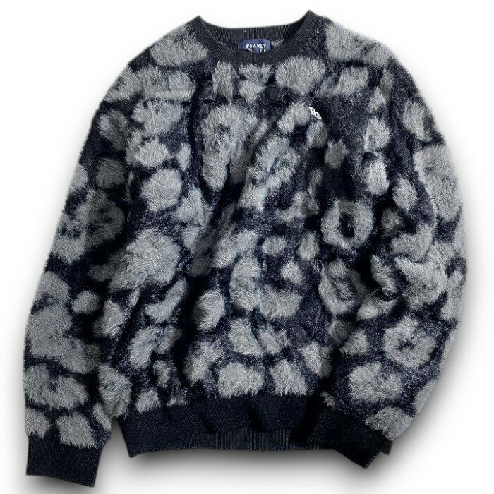 【中古】【新古品・未使用品】PEARLY GATES パーリーゲイツ ゴルフ シャギーニット レオパード柄 ヒョ..