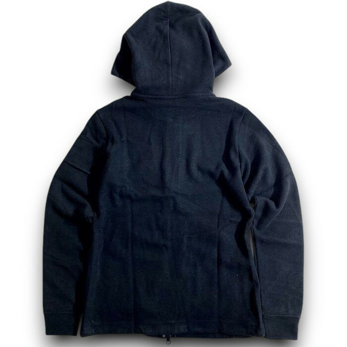 【中古】【新古品・未使用品】PEARLY GATES パーリーゲイツ ゴルフ 日本製 発熱保温 プレミアムウォーム 鹿の子 ストレッチ ダブルジップ パーカー フーディジャケット ゴルフウェア レディース 055-2266102 定価2.6万 ネイビーブラック 0-01 1-02 ▲029▼51014w13