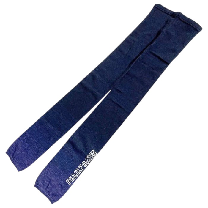 【中古】【新古品・未使用品】PEARLY GATES パーリーゲイツ ゴルフ 日本製 吸水速乾×UVカット グラデーションカラー 10分丈 レギンス スパッツ ゴルフウェア レディース 053-2283800 定価9千 ネイビー FR ▲011▼51106w06