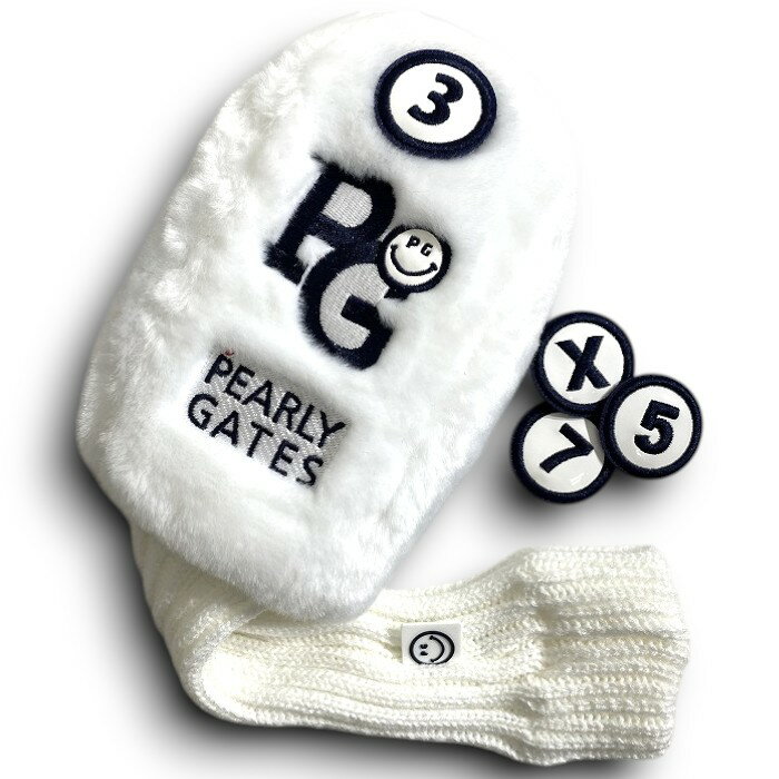 【中古】【新古品・未使用品】PEARLY GATES パーリーゲイツ ゴルフ グラフィック刺繍 もこもこボア フ..