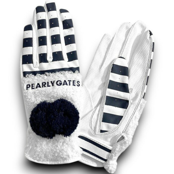 【中古】【新古品・未使用品】PEARLY GATES パーリーゲイツ ゴルフ カラフルロゴ刺繍 ボア×Fレザー 異..