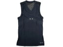 Goldwin ゴールドウィン 日本製 IN-pulse V-neck Sleeveless C3fit technology インパルスVネックスリーブレス ウエアラブルセンサー アンダーウェア GC80110 定価1.1万 ブラック S-01 L-02 ▲015▼40926w01(4)